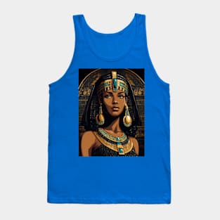 Black Cleopatra Art Tank Top